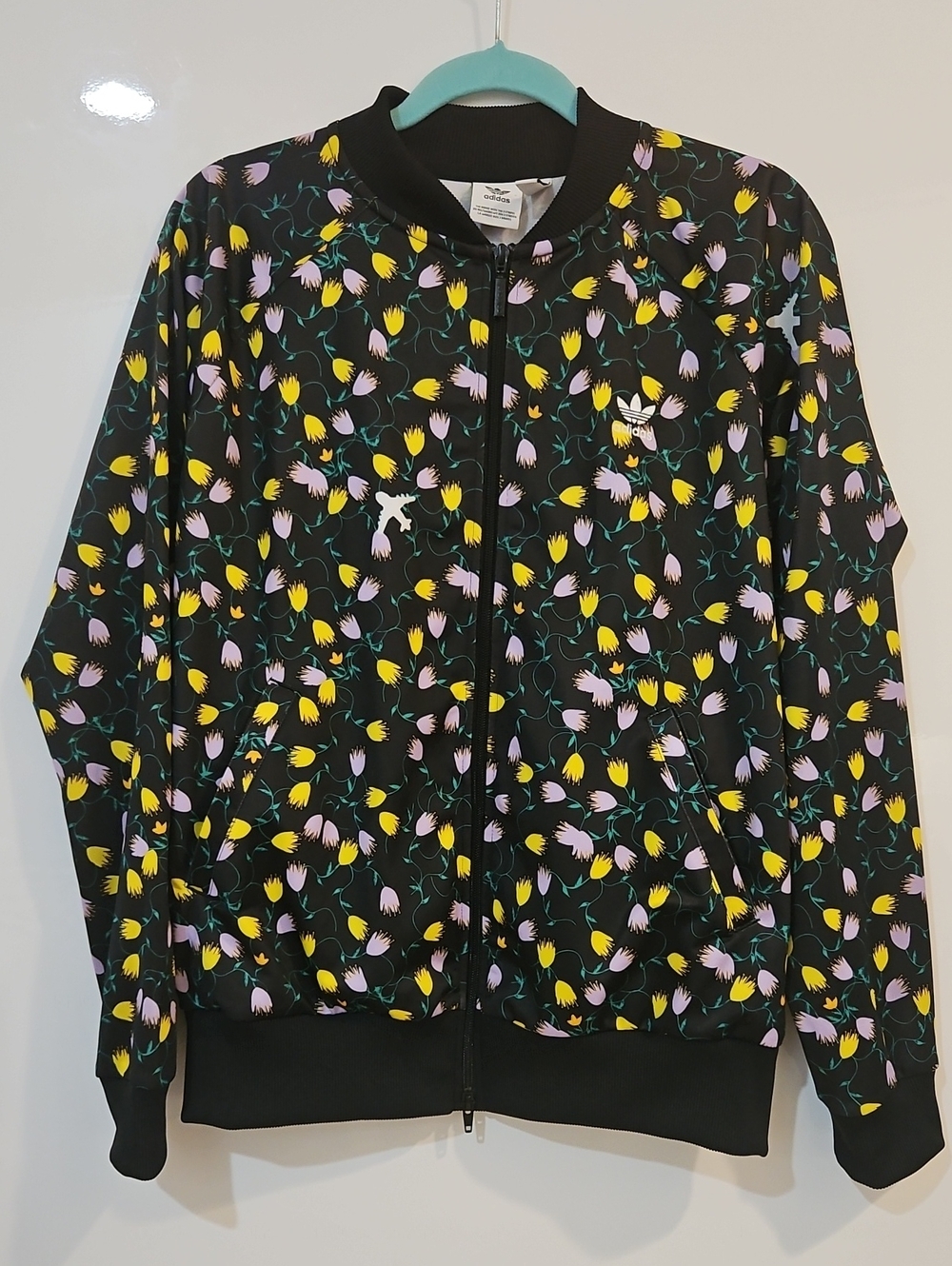 Adidas Floral Zip-Up Jacket